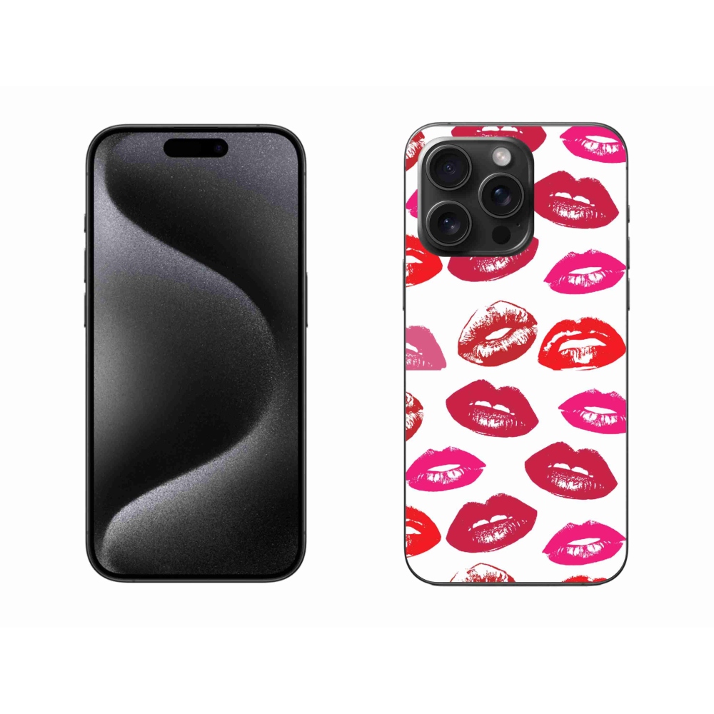 Gelový kryt mmCase na iPhone 15 Pro Max - rty
