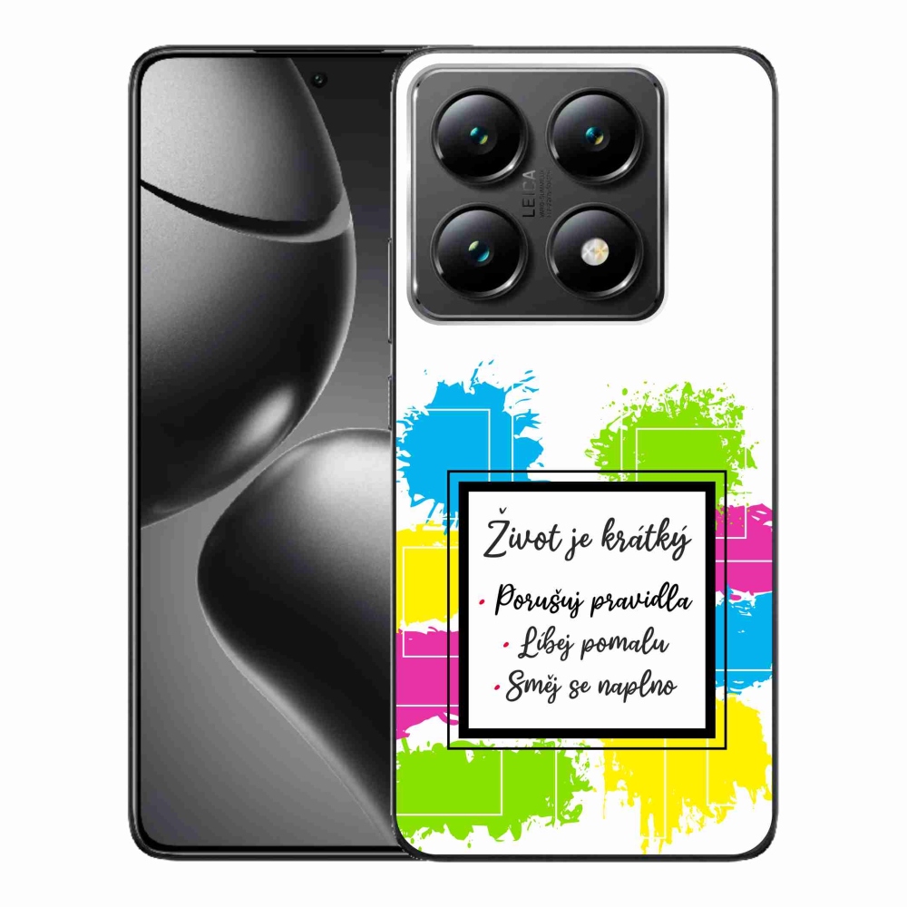 Gelový kryt mmCase na Xiaomi 14T Pro - citát 5 bílé pozadí