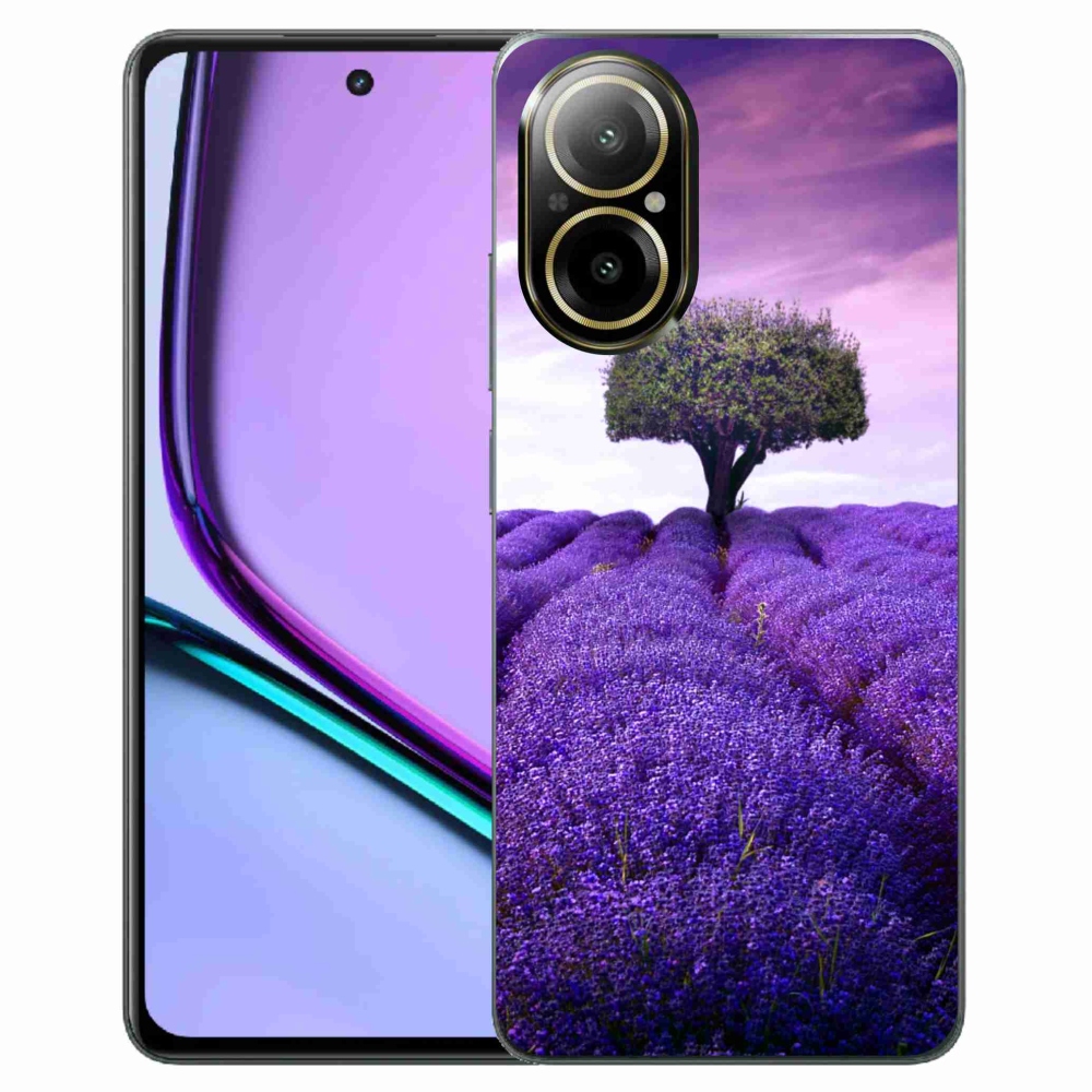 Gelový kryt mmCase na Realme C67 - levandulová louka