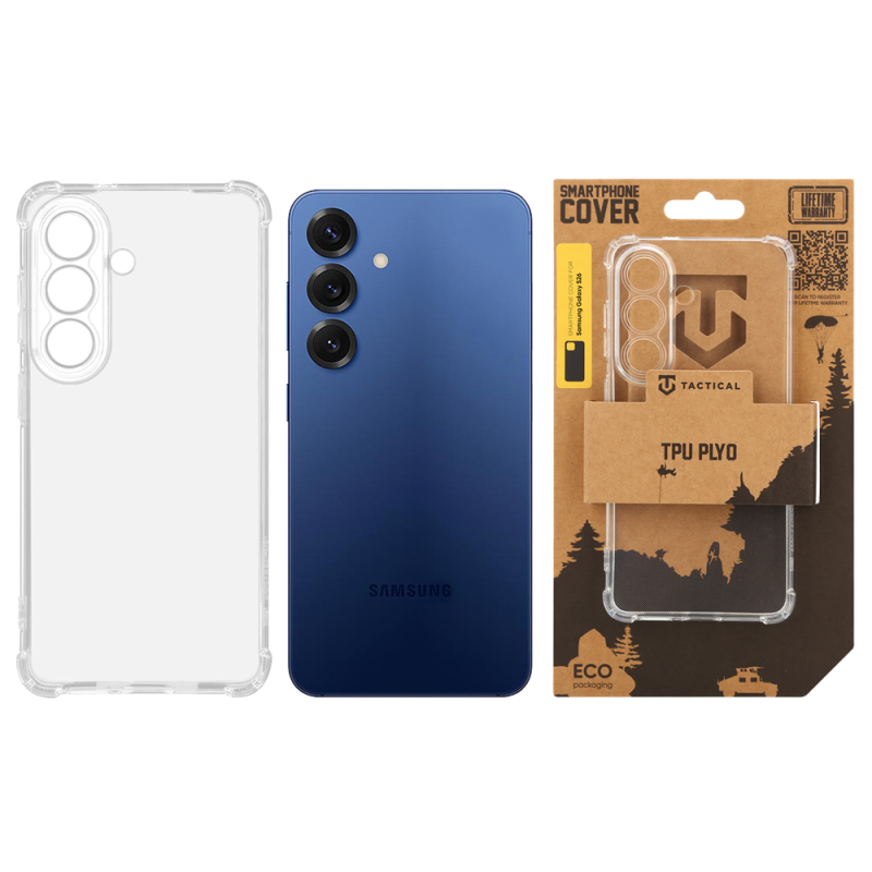 Tactical TPU Plyo Kryt pro Samsung Galaxy S26 Transparent 