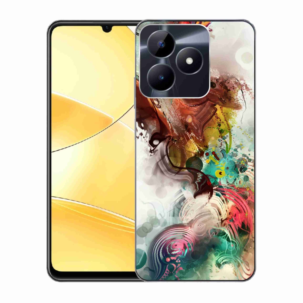 Gelový kryt mmCase na Realme C51/C53 - abstrakt 1