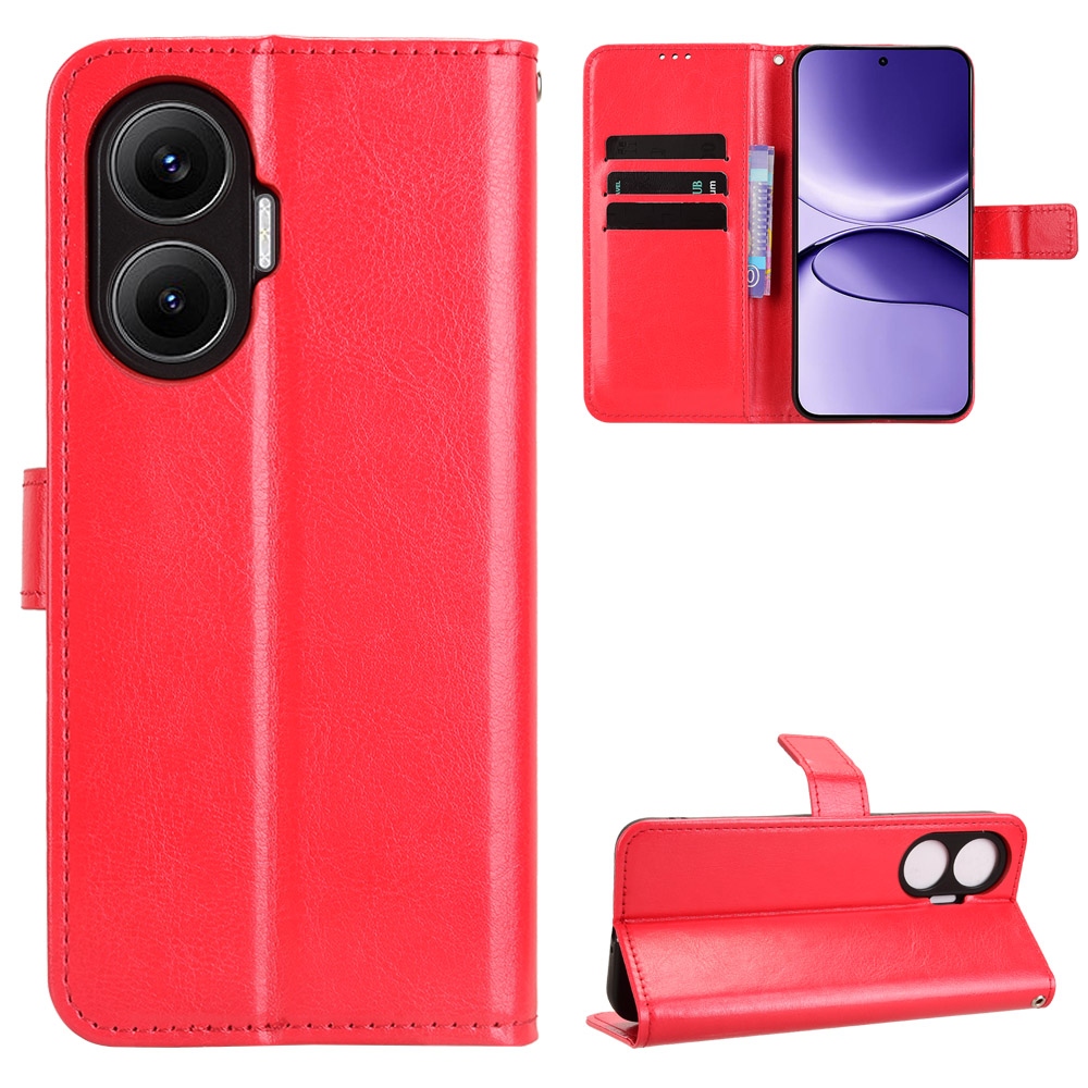 Crazy knížkové pouzdro na Xiaomi Poco F7 5G - červené
