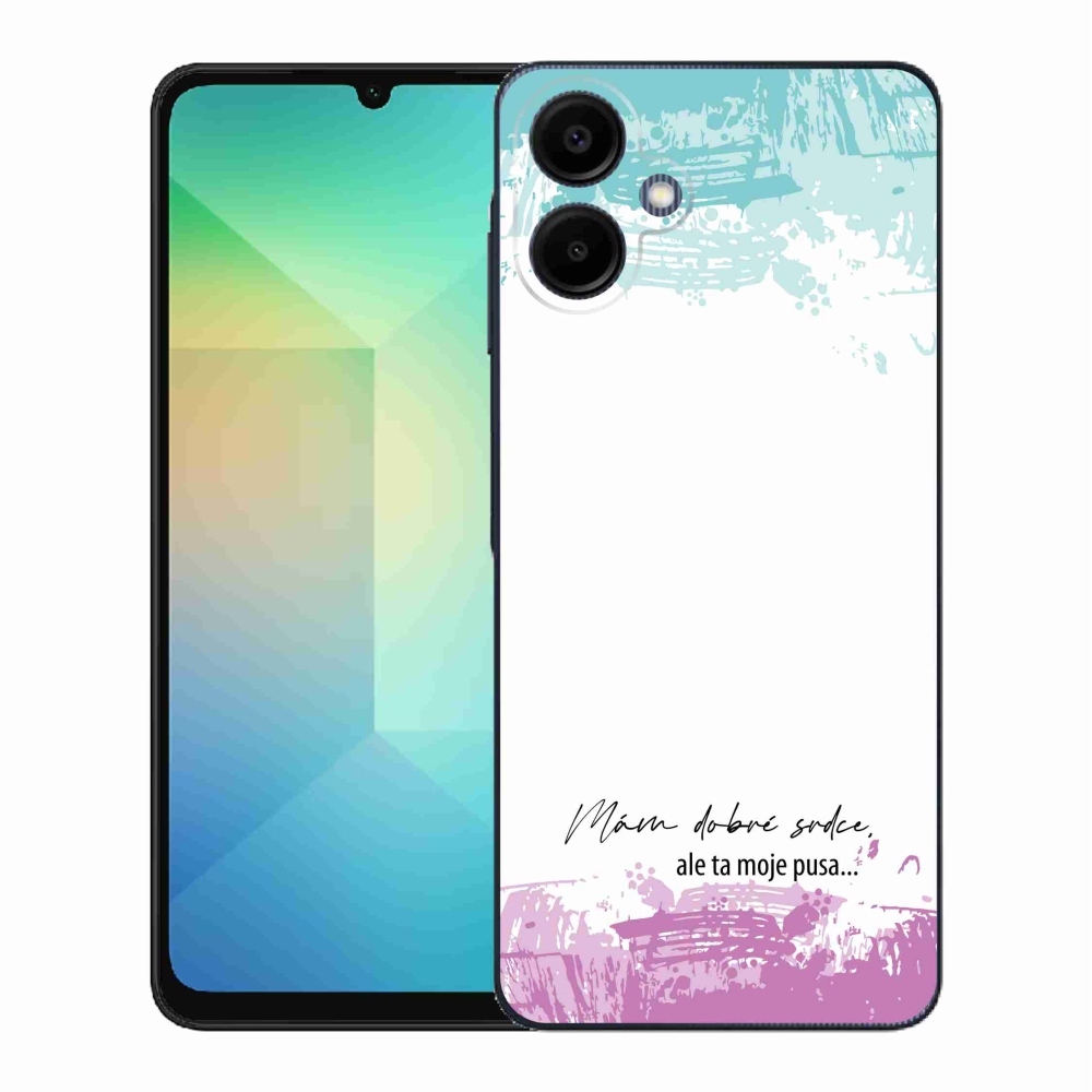 Gelový kryt mmCase na Samsung Galaxy A06 4G - vtipný text 3 bílé pozadí