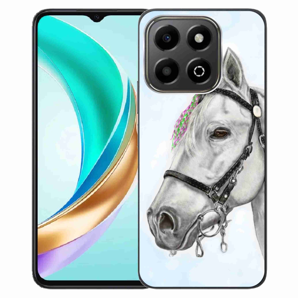 Gelový kryt mmCase na Honor X6b - bílý kůň 1