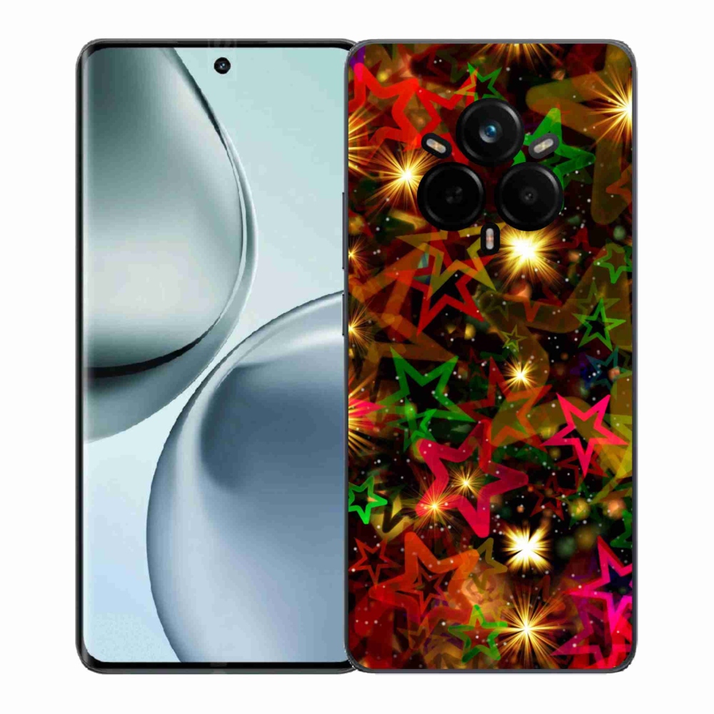 Gelový kryt mmCase na Realme 14 Pro+ 5G - barevné hvězdičky