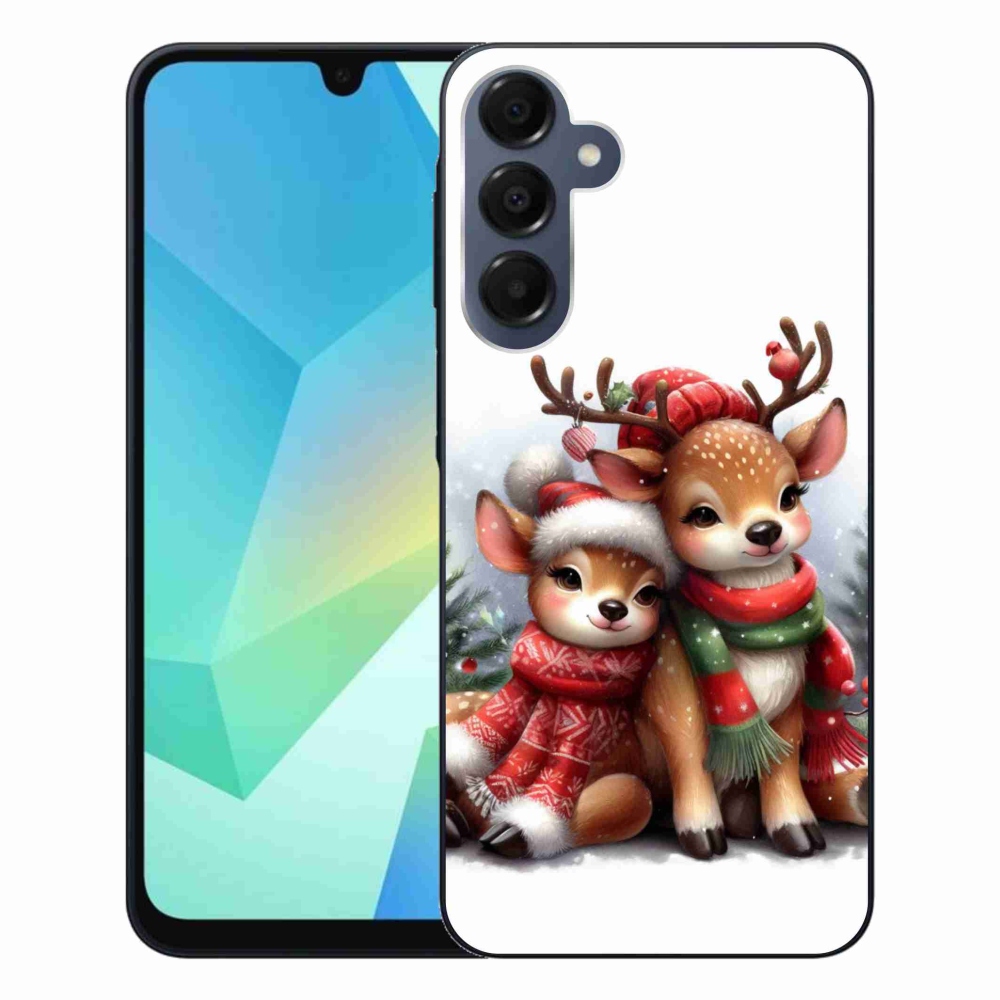 Gelový kryt mmCase na Samsung Galaxy A16 4G/5G - vánoční sobi