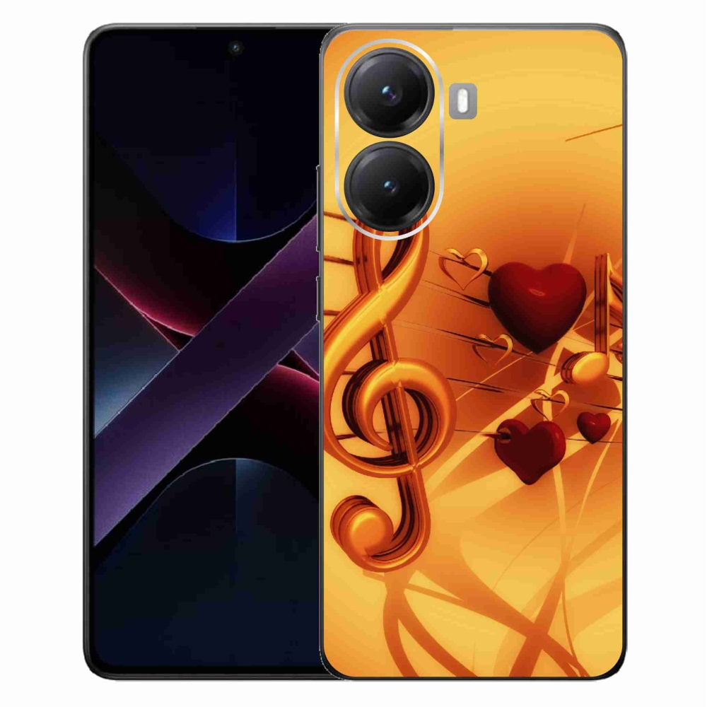 Gelový kryt mmCase na Xiaomi Poco X7 Pro 5G - noty