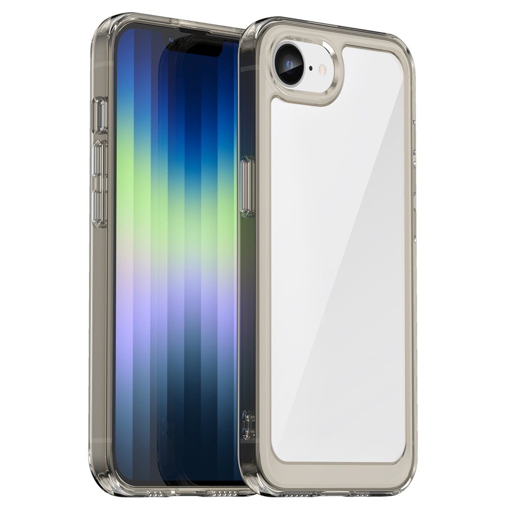 Gelový obal s pevnými zády na iPhone 16e - šedý