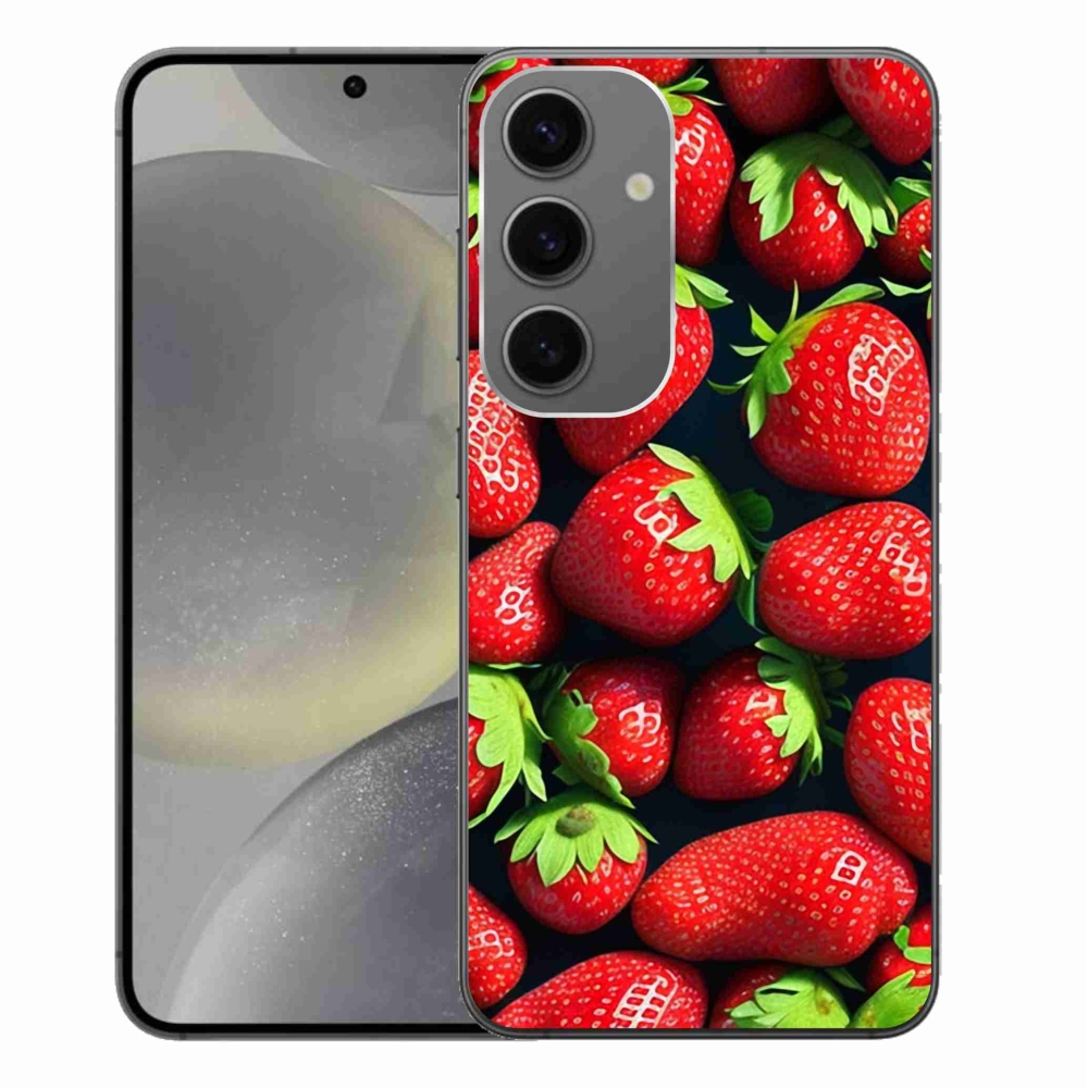 Gelový kryt mmCase na Samsung Galaxy S24+ - jahody
