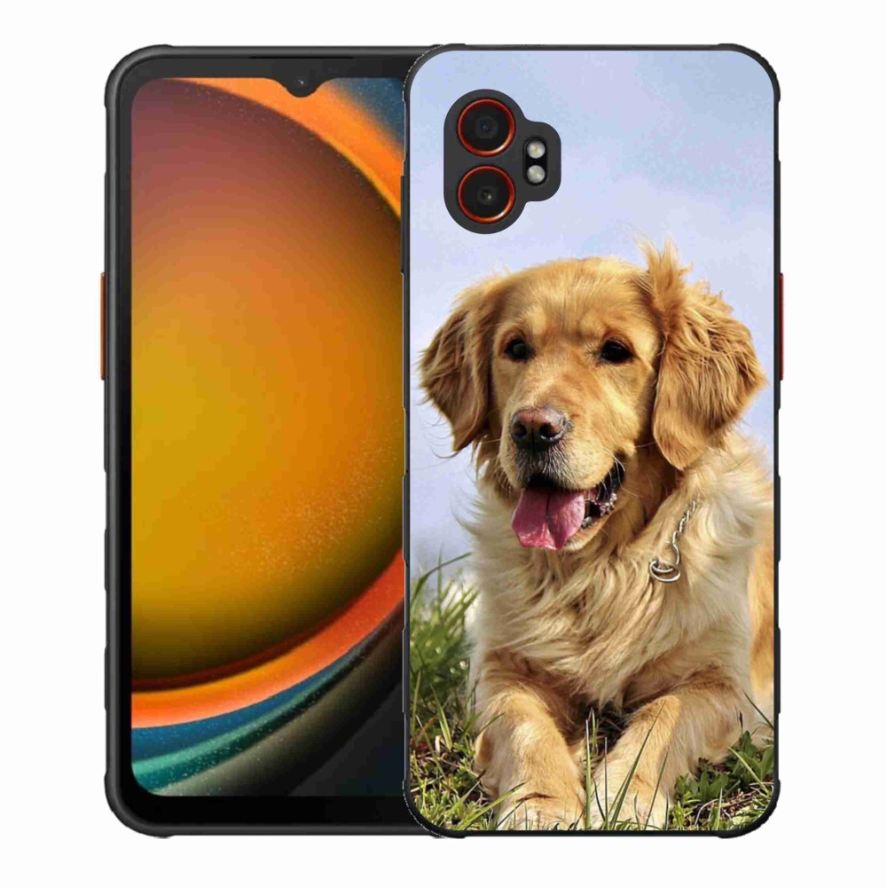 Gelový kryt mmCase na Samsung Galaxy Xcover 7 Pro - zlatý retrívr