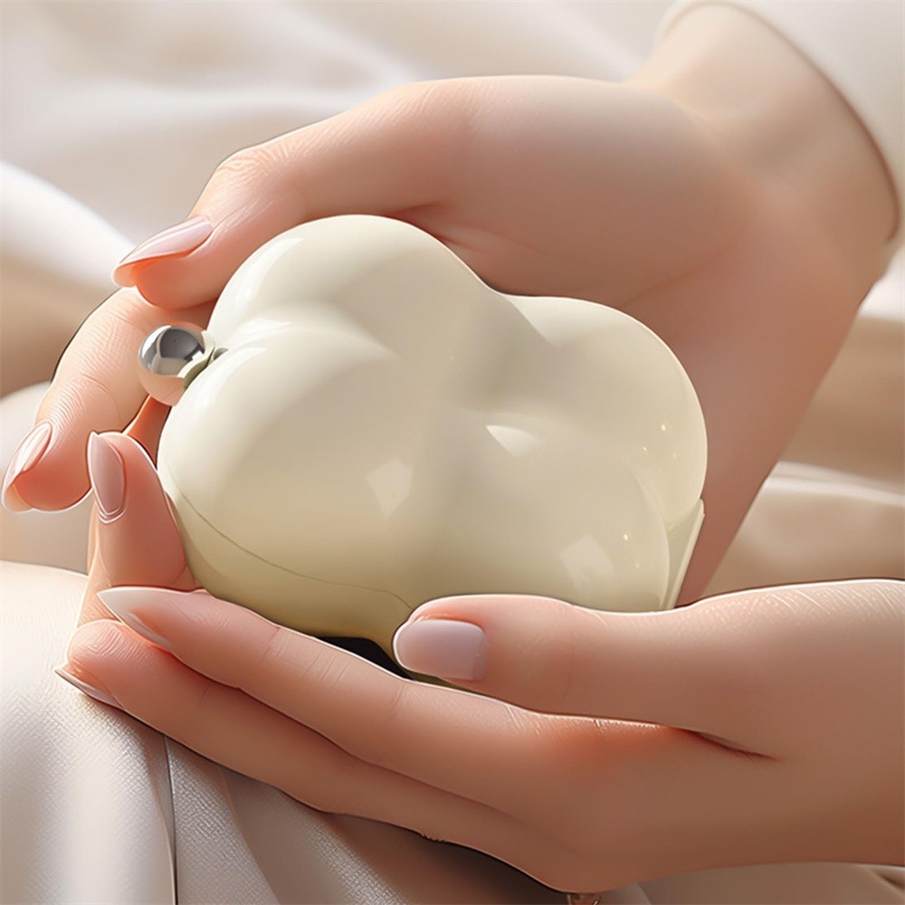 Mini organizér na léky a šperky se 7 přihrádkami - květinový bílý