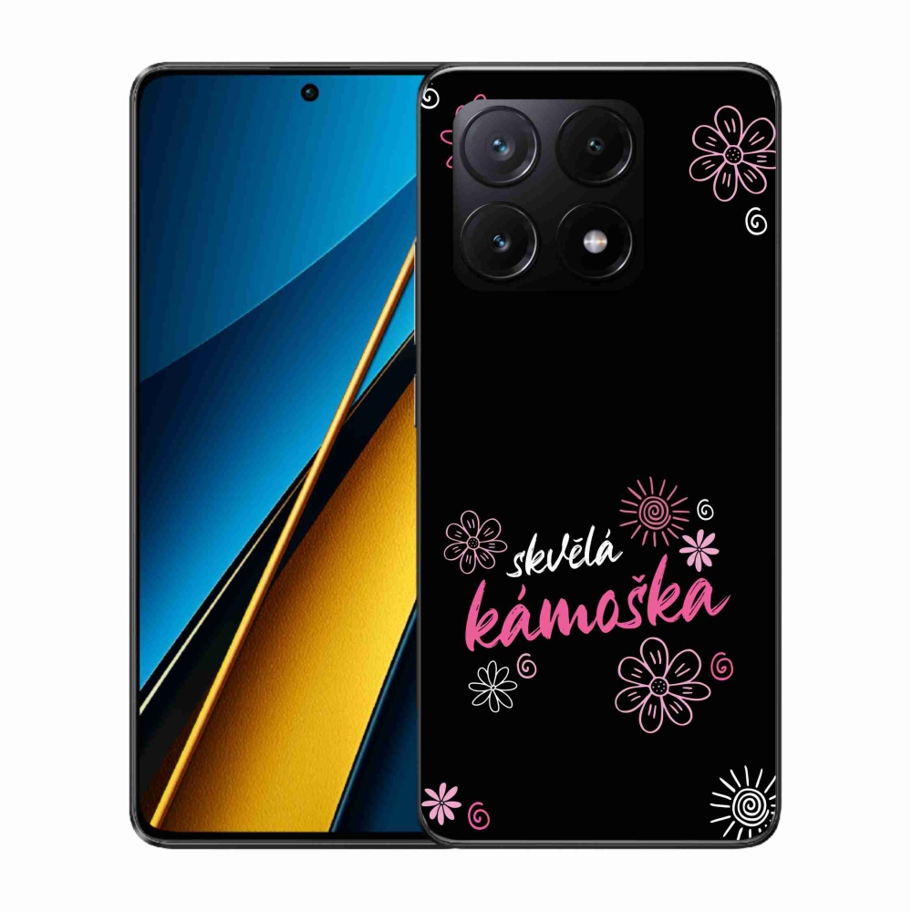 Gelový kryt mmCase na Xiaomi Poco X6 Pro 5G - skvělá kámoška černé pozadí