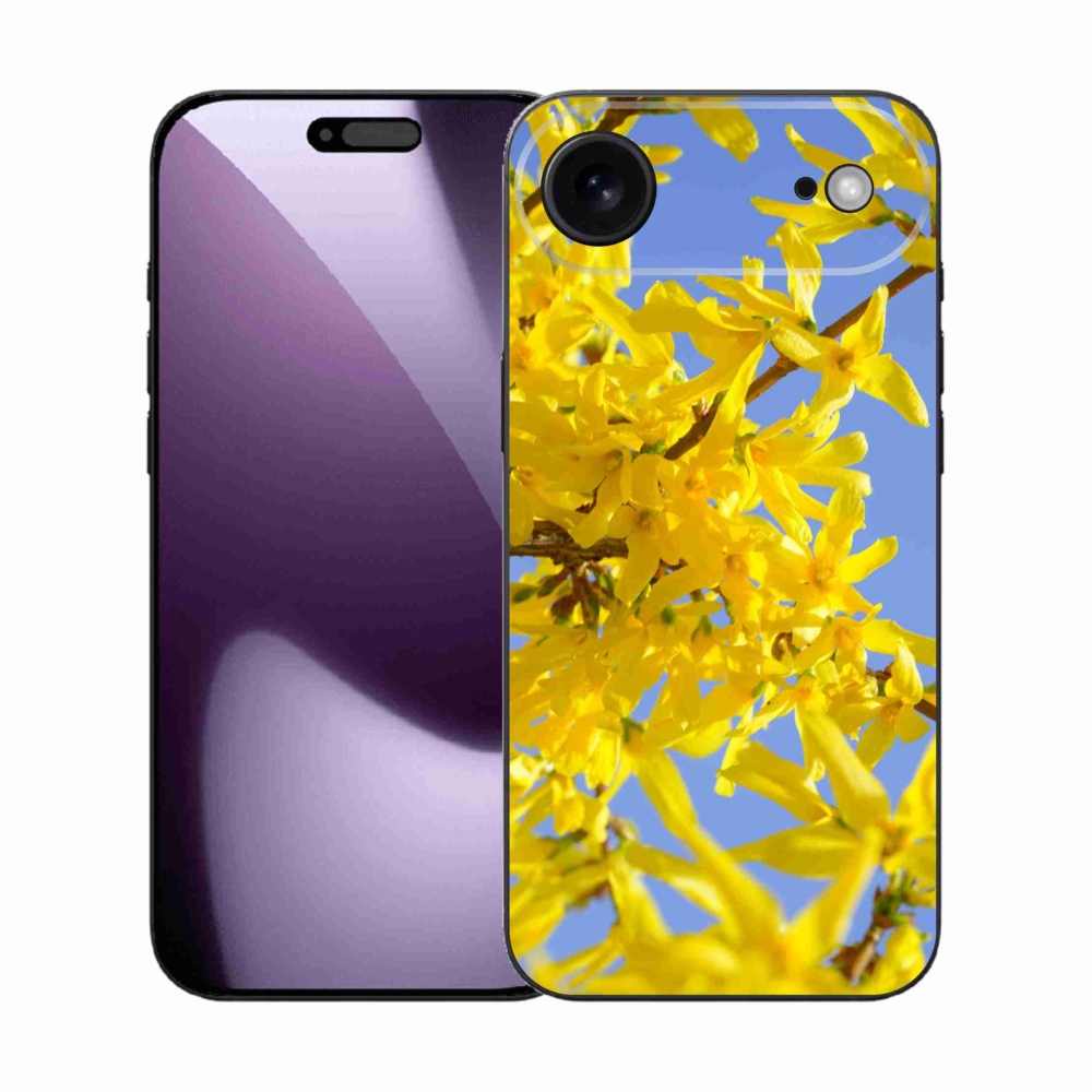 Gelový kryt mmCase na iPhone 17 Air - žluté květy