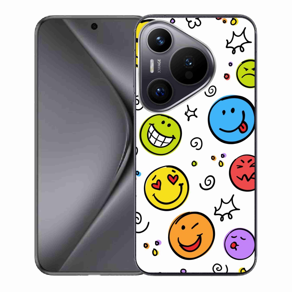 Gelový kryt mmCase na Huawei Pura 70 - smajlíci