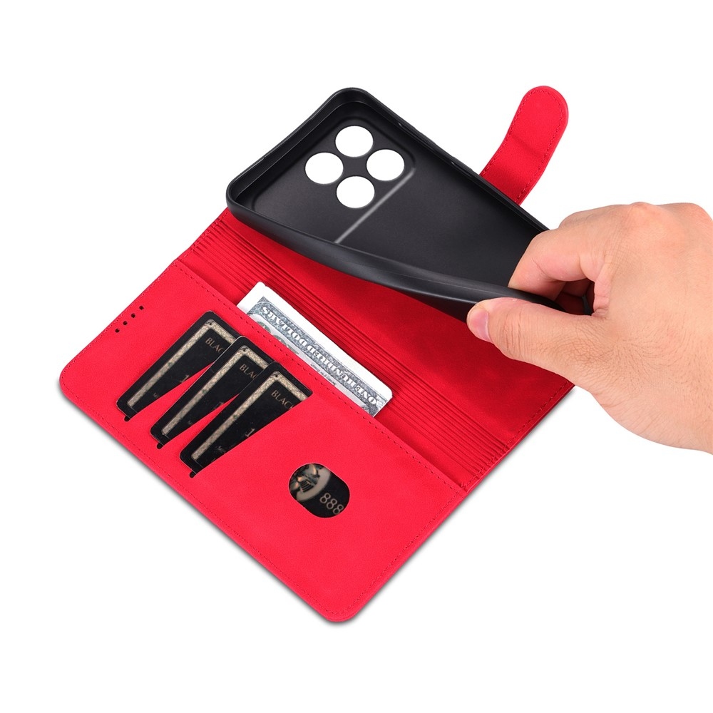 AZNS Case knížkové pouzdro na Xiaomi Poco F8 Pro 5G - červené