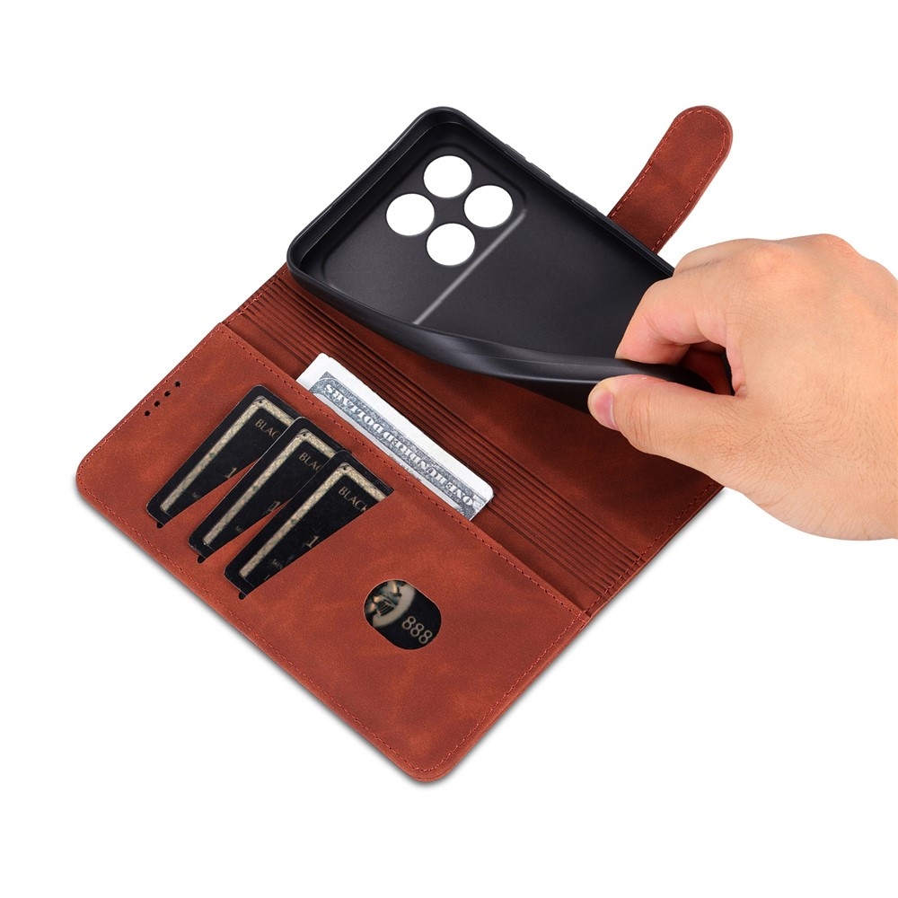 AZNS Case knížkové pouzdro na Xiaomi Poco F8 Pro 5G - hnědé