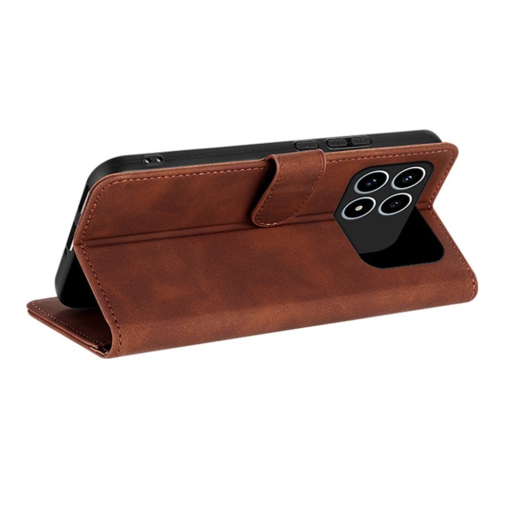 AZNS Case knížkové pouzdro na Xiaomi Poco F8 Pro 5G - hnědé