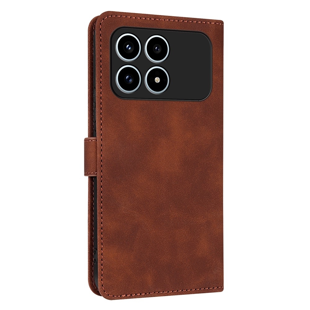 AZNS Case knížkové pouzdro na Xiaomi Poco F8 Pro 5G - hnědé