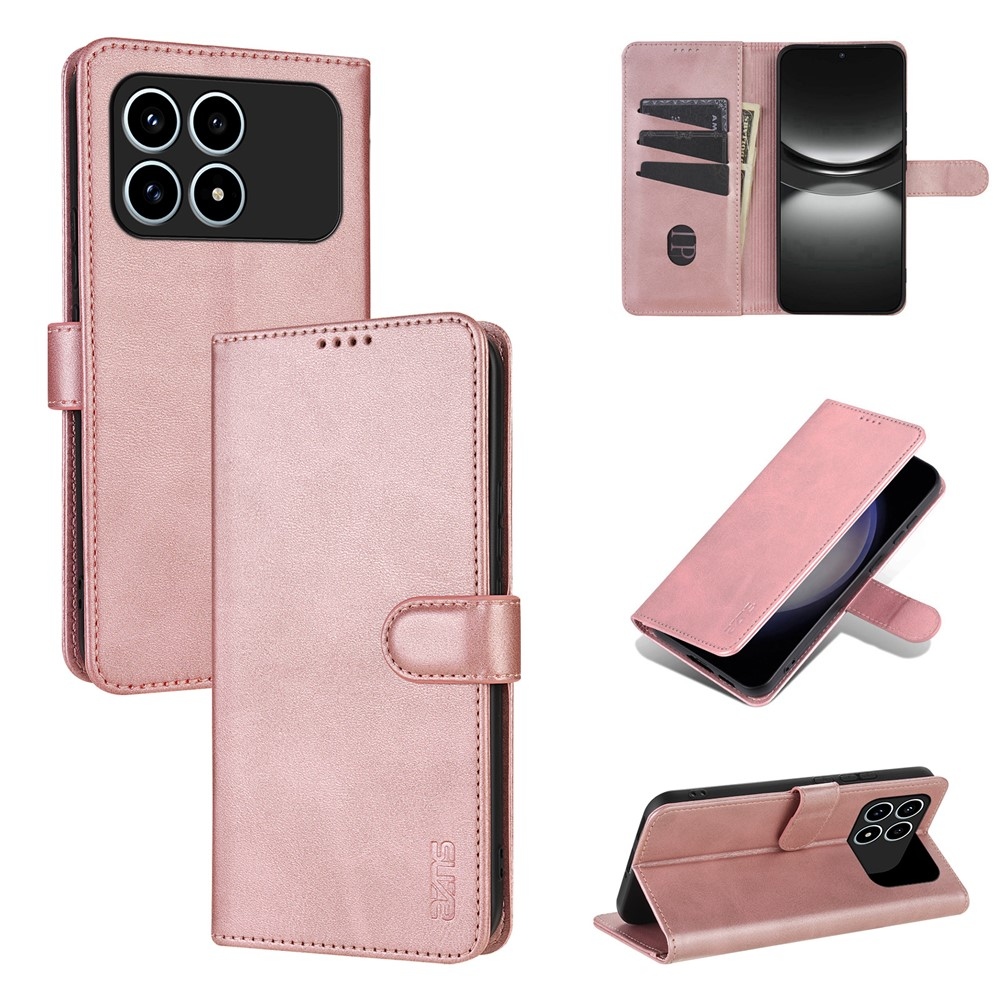 AZNS Case knížkové pouzdro na Xiaomi Poco F8 Pro 5G - růžovozlaté