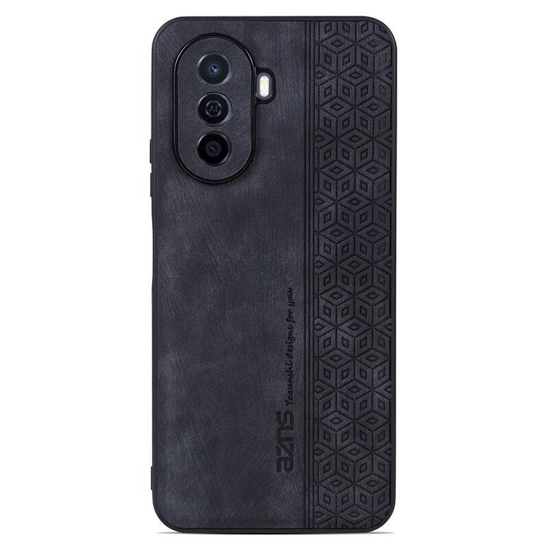 AZNS gelový obal potažený PU kůží pro mobil Huawei Nova Y70 - černý