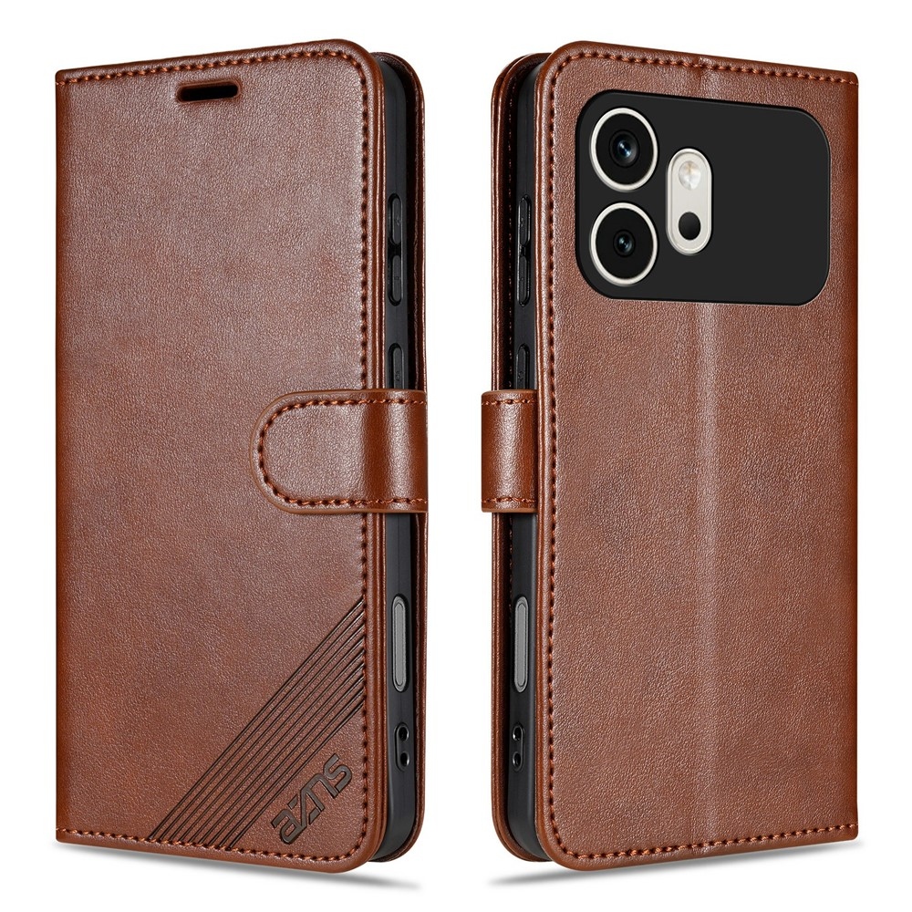 AZNS knížkové pouzdro na Honor 600 5G - hnědé