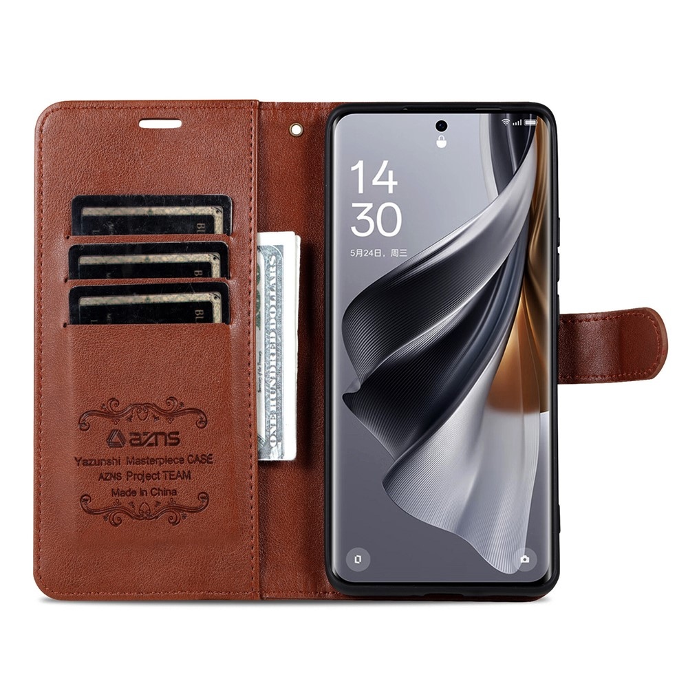 AZNS knížkové pouzdro na Honor 600 Lite 5G - hnědé