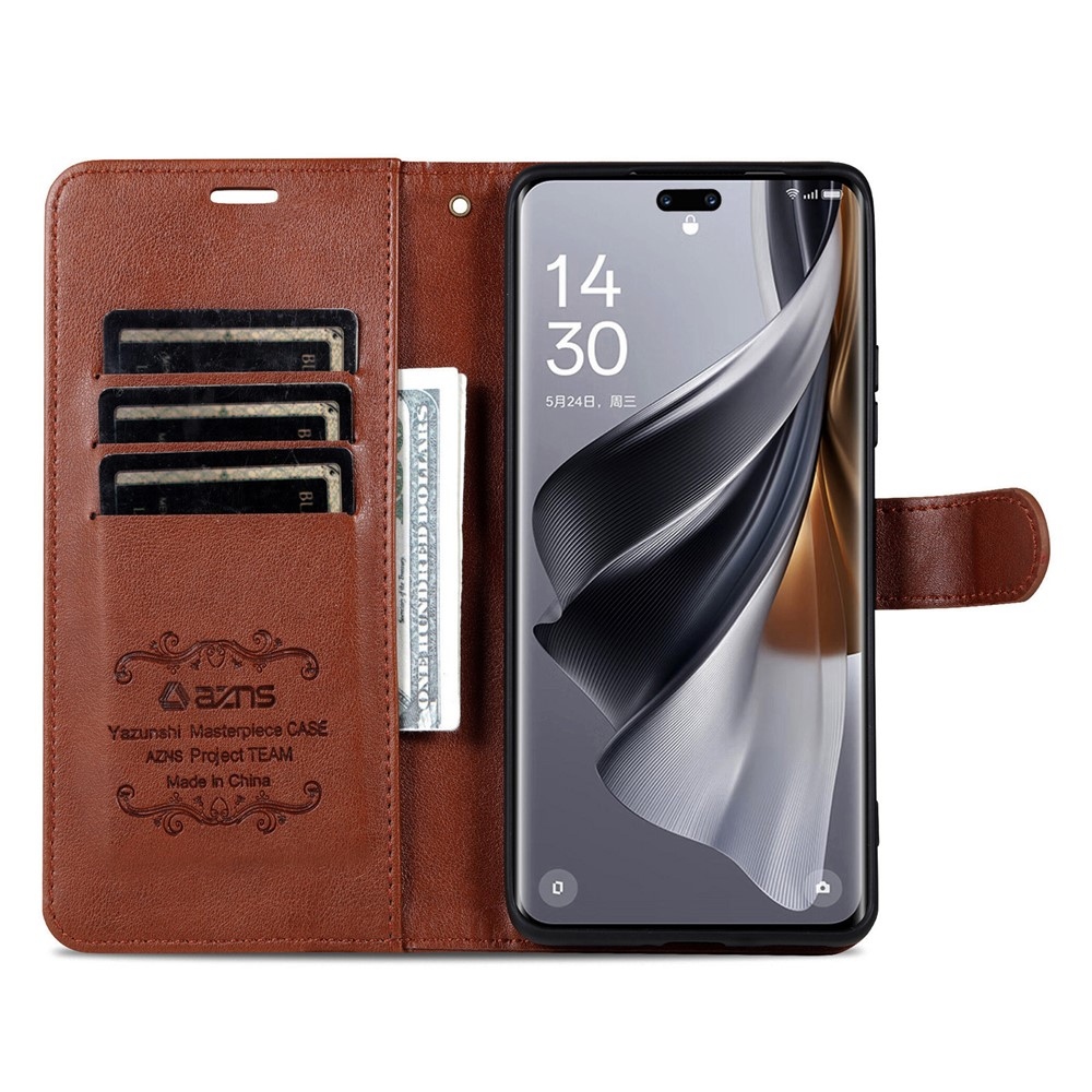 AZNS knížkové pouzdro na Huawei Nova 14 Pro 5G - hnědé