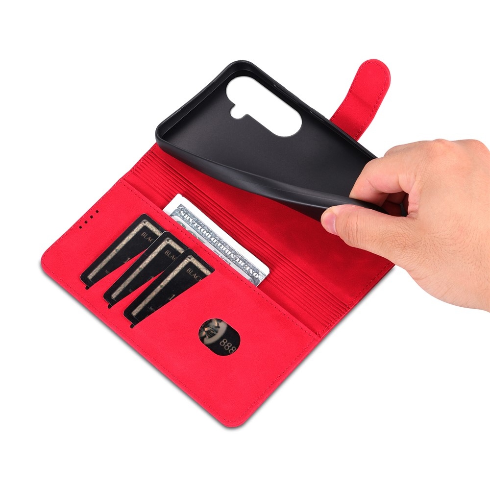 AZNS knížkové pouzdro na Samsung Galaxy A57 5G - červené