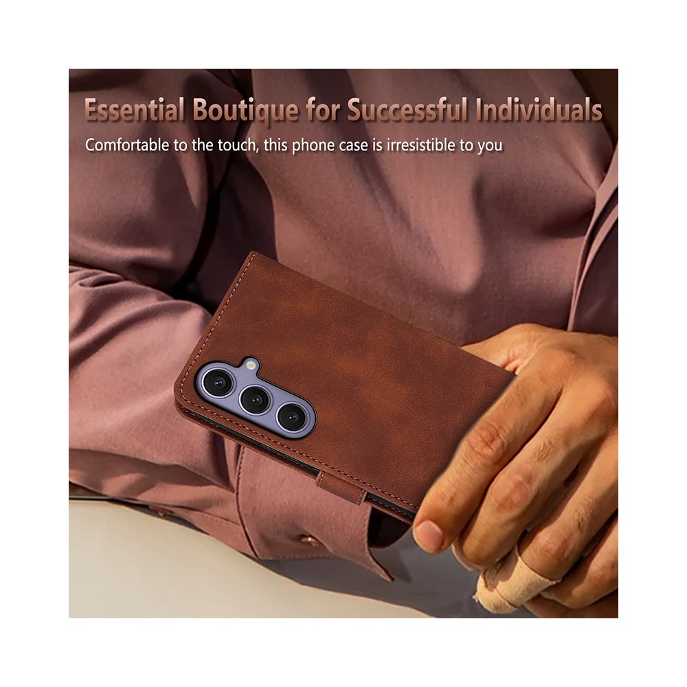 AZNS knížkové pouzdro na Samsung Galaxy A57 5G - hnědé