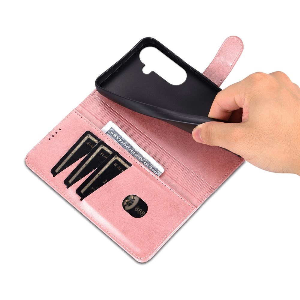 AZNS knížkové pouzdro na Samsung Galaxy A57 5G - růžovozlaté