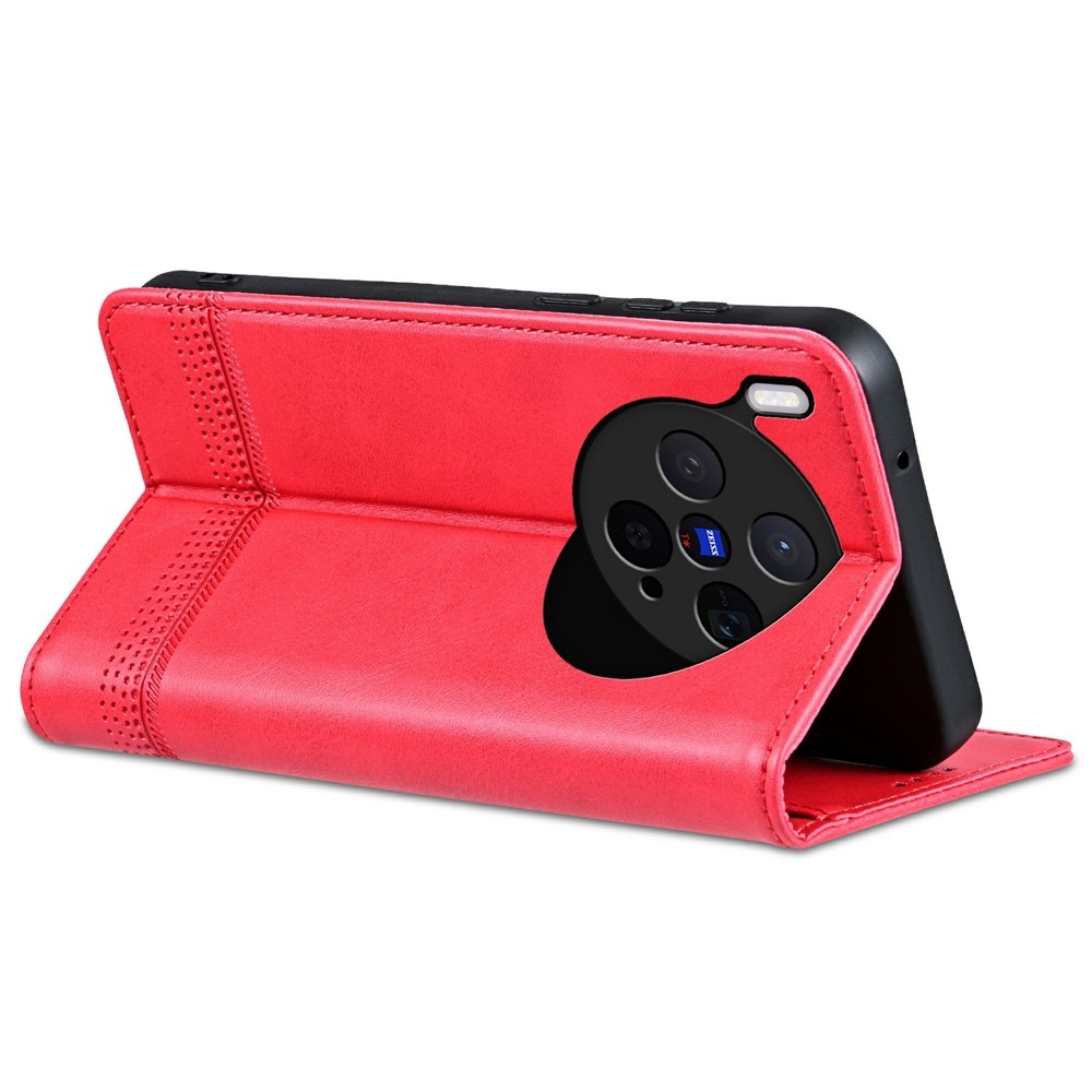 AZNS knížkové pouzdro na Vivo X300 5G - červené