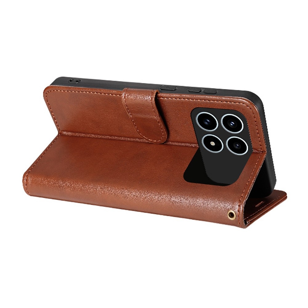 AZNS knížkové pouzdro na Xiaomi Poco F8 Pro 5G - hnědé