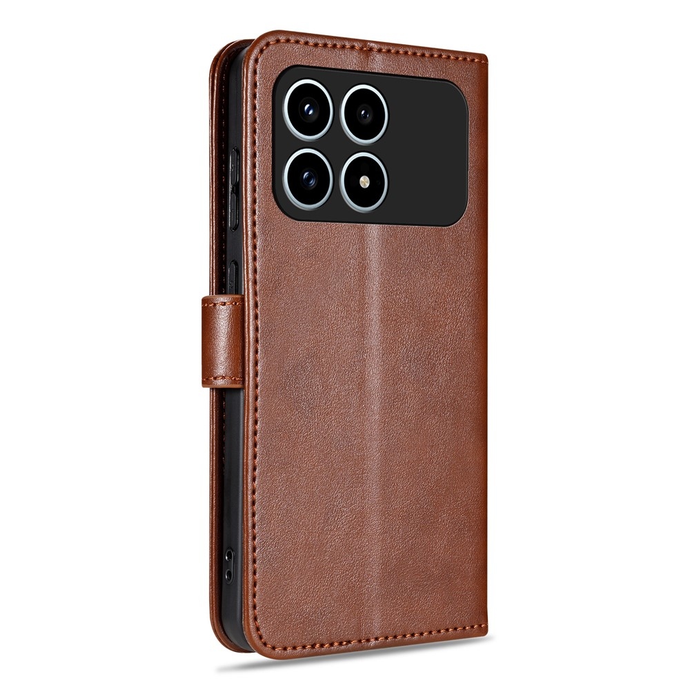 AZNS knížkové pouzdro na Xiaomi Poco F8 Pro 5G - hnědé