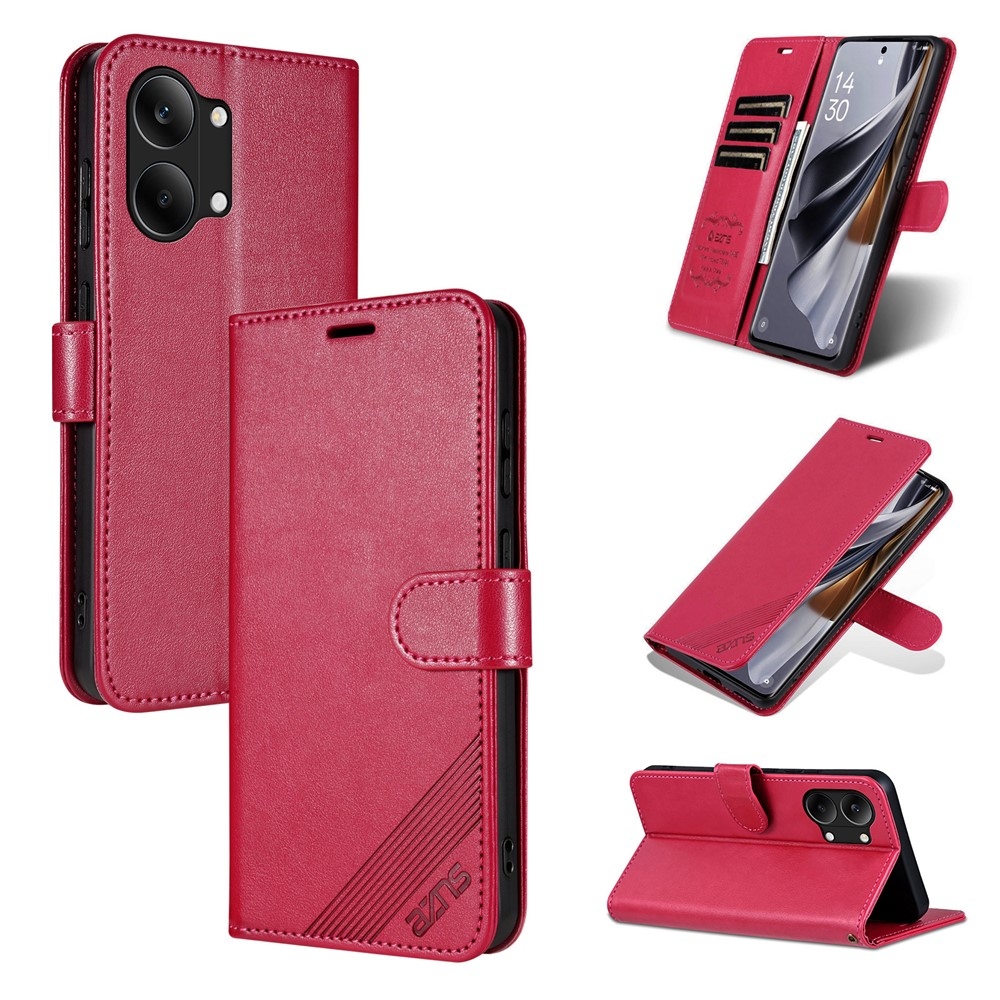 AZNS knížkové pouzdro na Xiaomi Poco X8 Pro Max 5G - červené