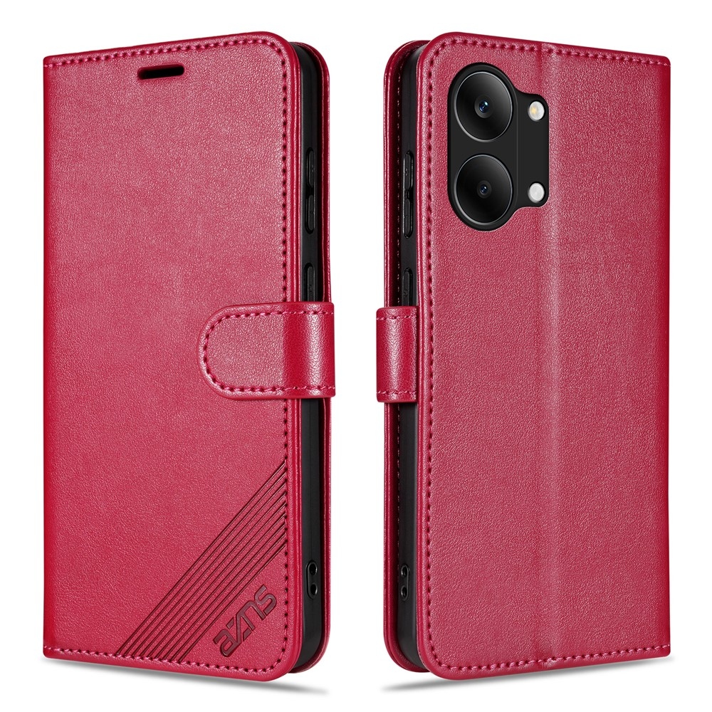 AZNS knížkové pouzdro na Xiaomi Poco X8 Pro Max 5G - červené