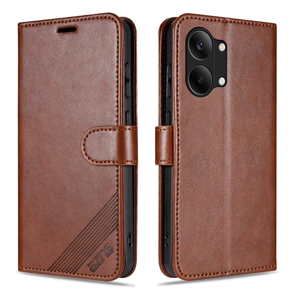 AZNS knížkové pouzdro na Xiaomi Poco X8 Pro Max 5G - hnědé