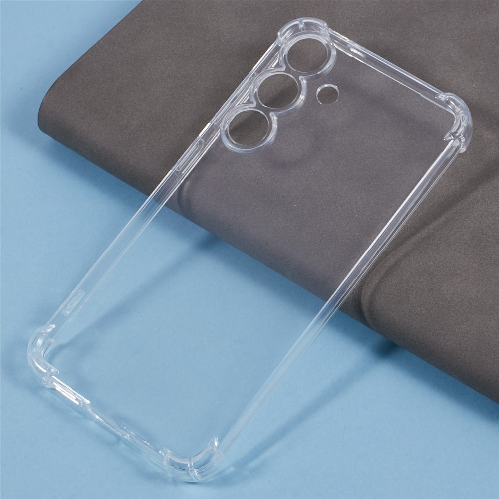 Průhledný gelový obal se zesílenými rohy na Samsung Galaxy S25 FE