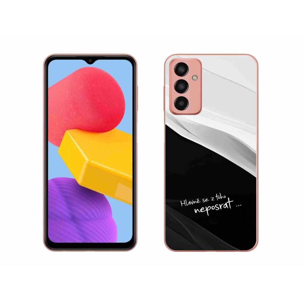 Gelový kryt mmCase na Samsung Galaxy M13 - vtipný text 13 černobílé pozadí