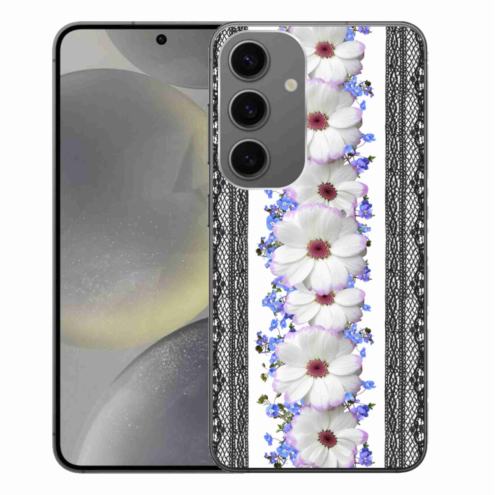 Gelový kryt mmCase na Samsung Galaxy S24+ - květiny 8