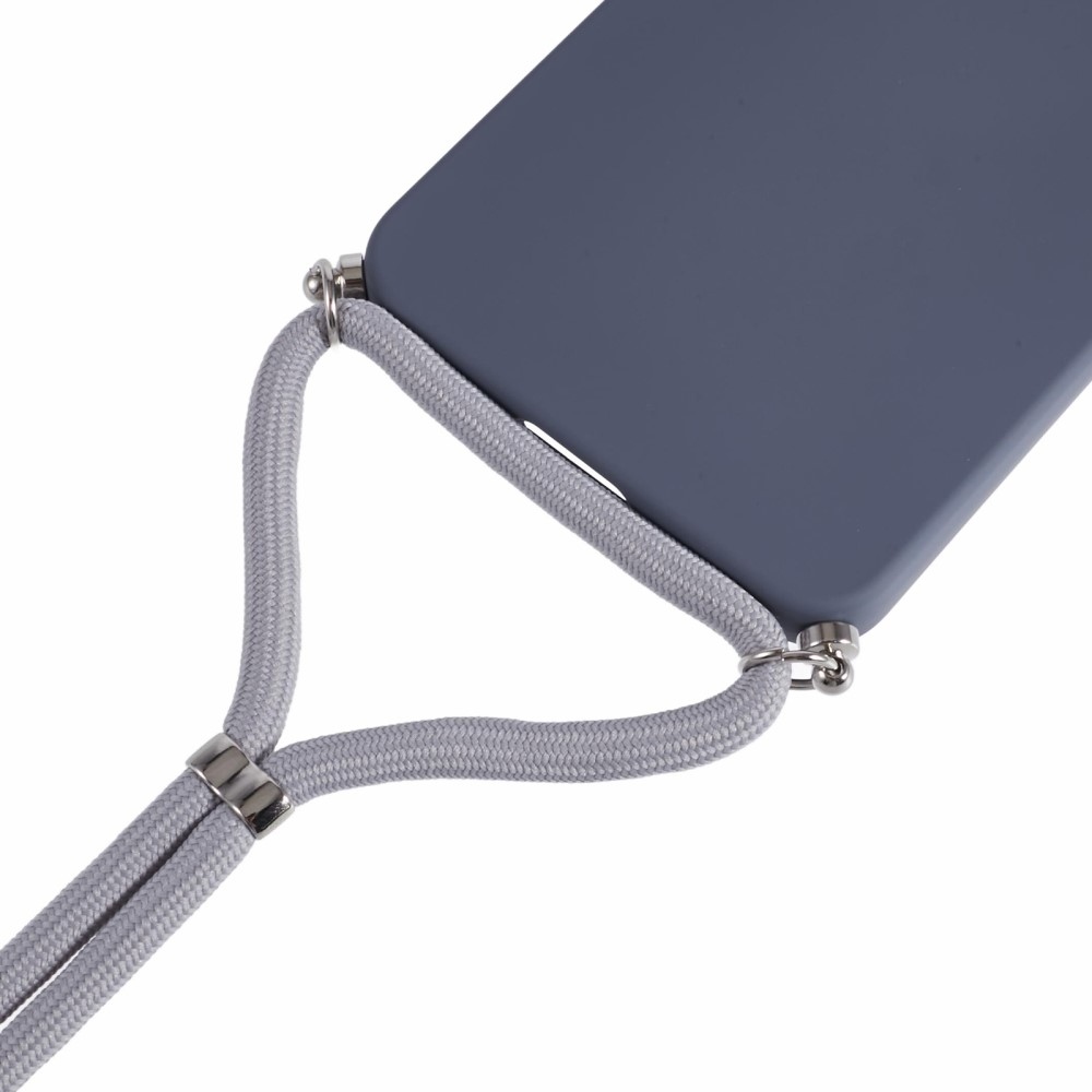 Lining gelový obal se šňůrkou na Samsung Galaxy S25+ - šedý