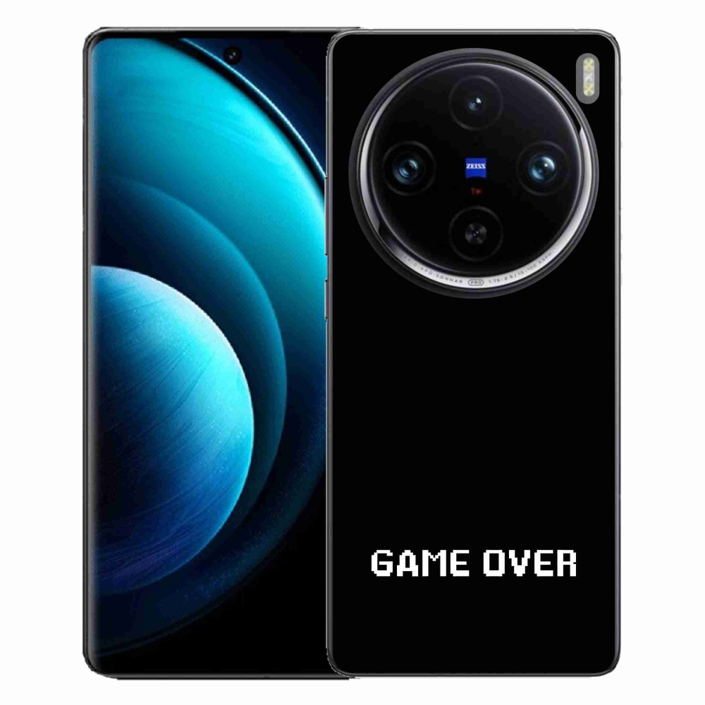 Gelový kryt mmCase na Vivo X100 Pro 5G - game over černé pozadí