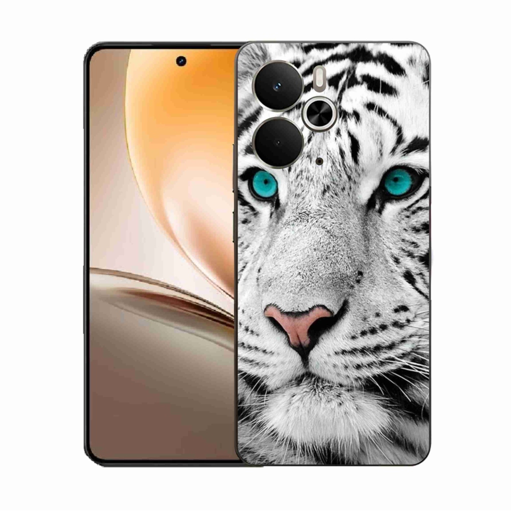 Gelový kryt mmCase na Realme 14 5G - bílý tygr
