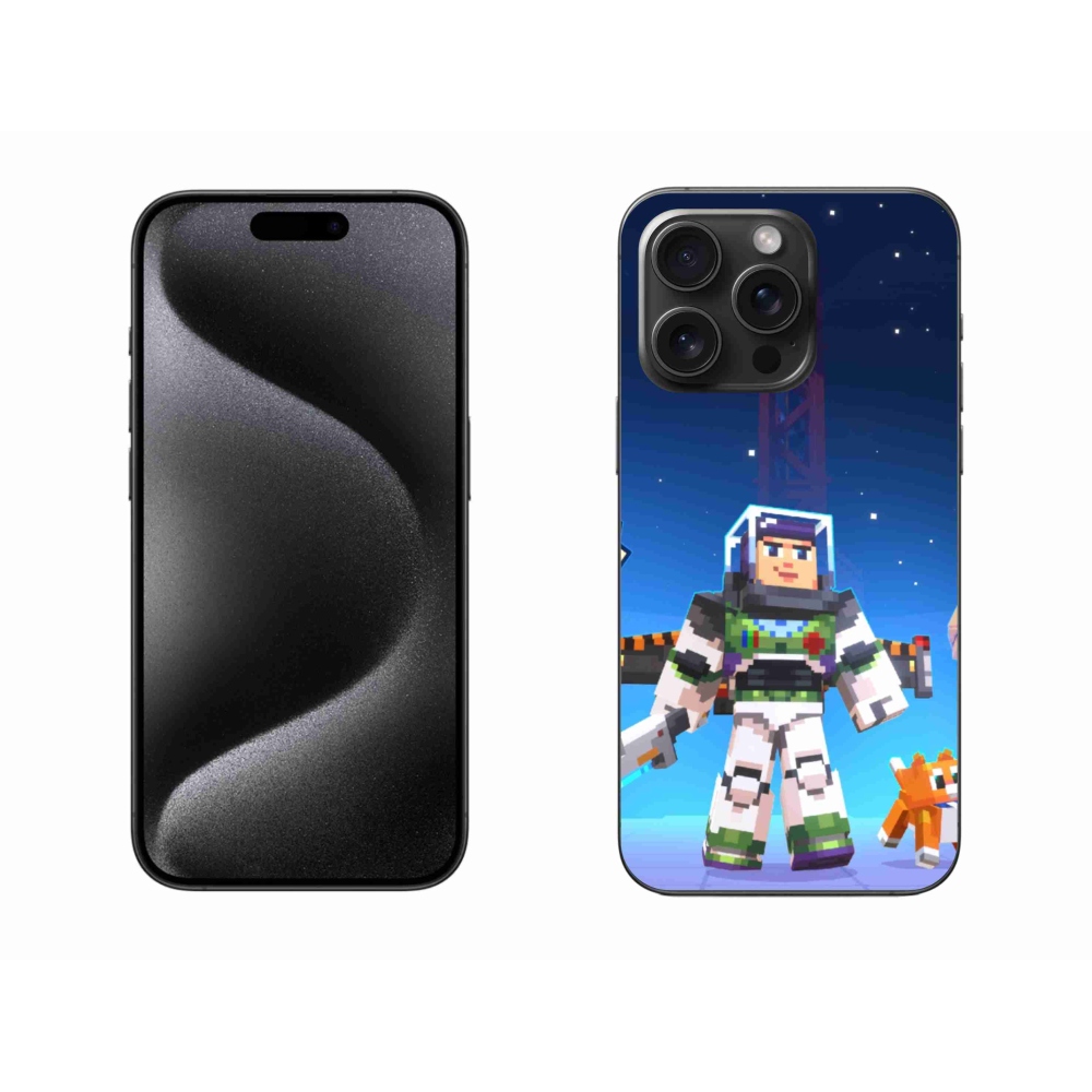 Gelový kryt mmCase na iPhone 15 Pro Max - minecraft 2