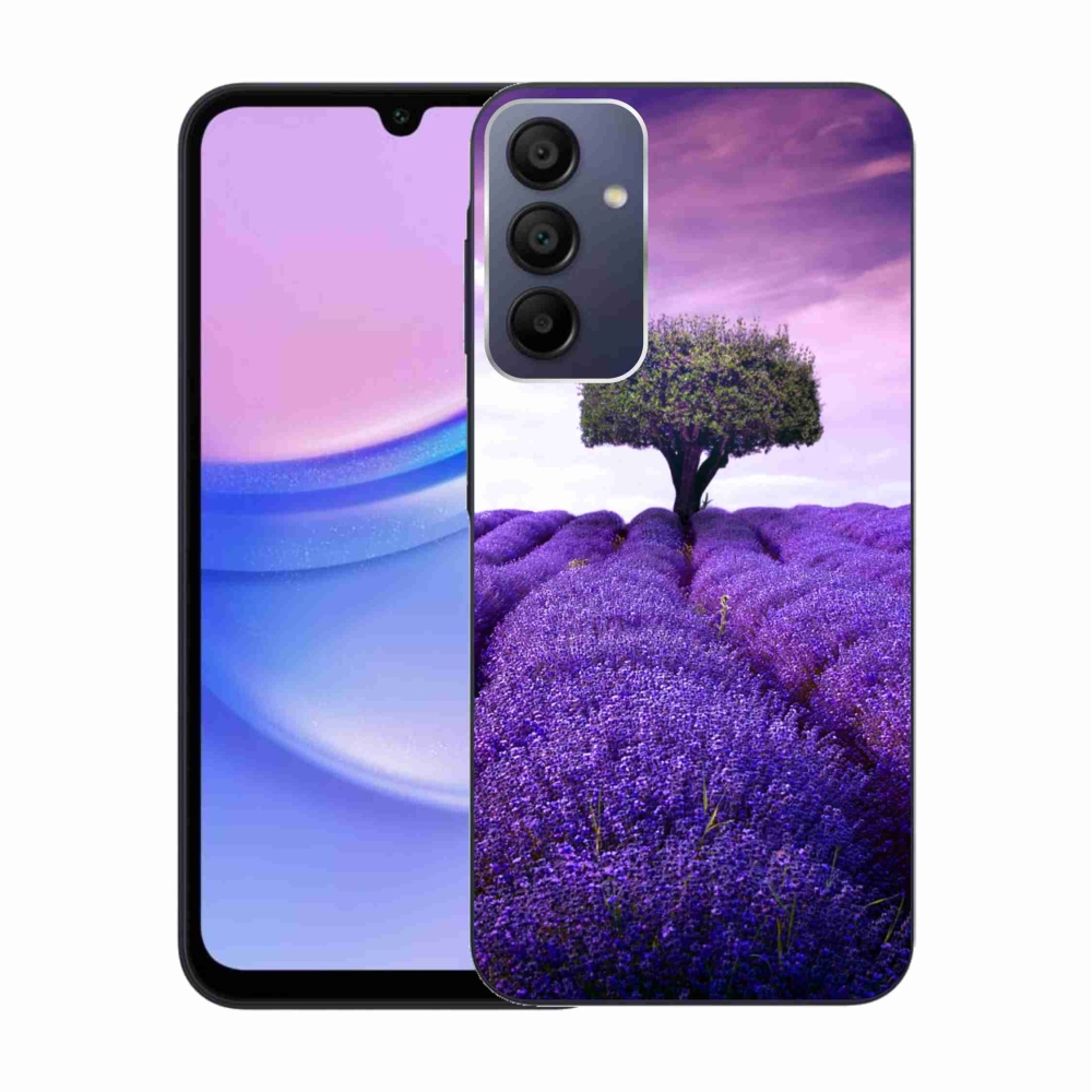 Gelový kryt mmCase na Samsung Galaxy A15 4G/5G - levandulová louka