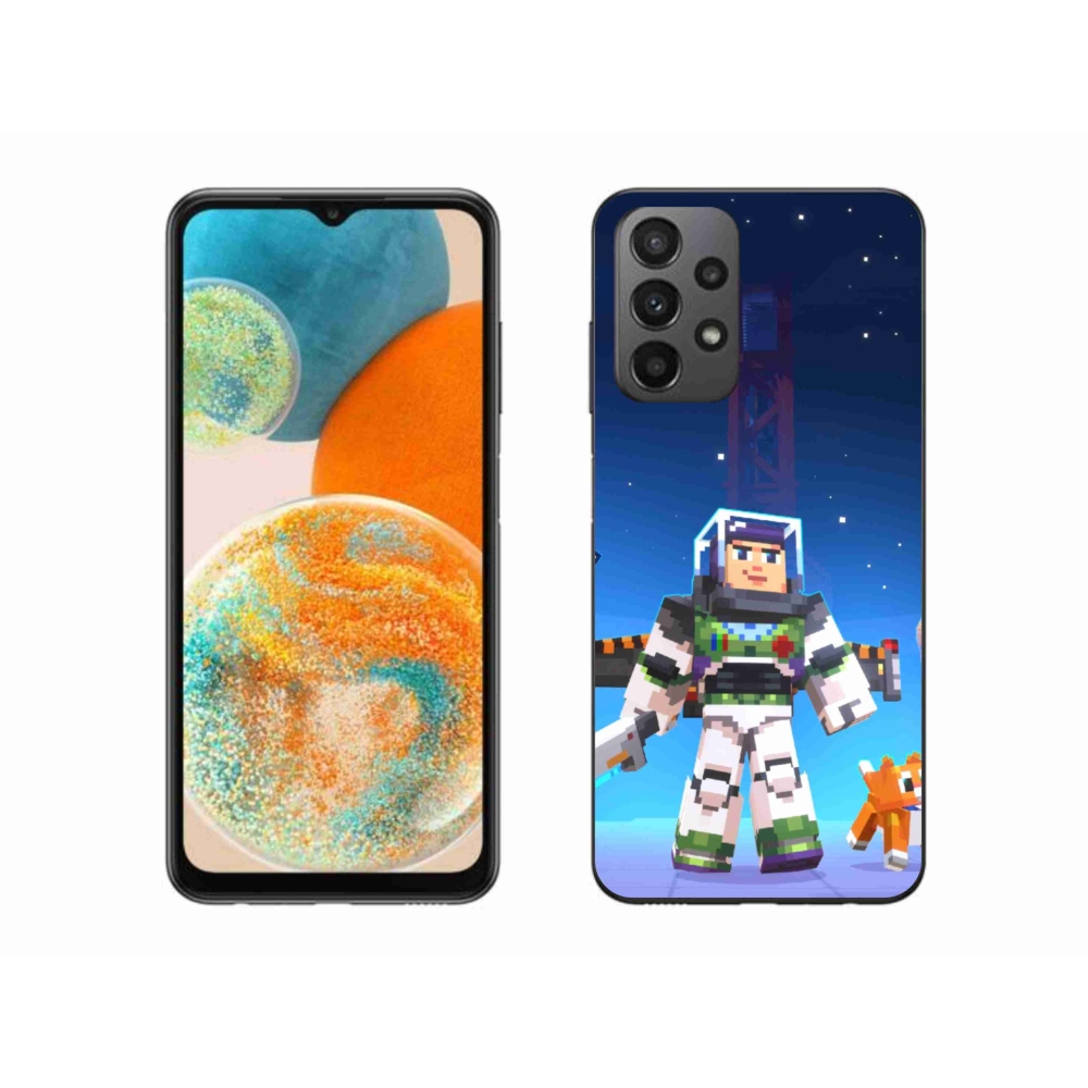 Gelový kryt mmCase na Samsung Galaxy A23 4G/5G - minecraft 2