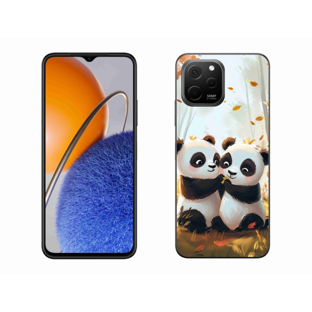 Gelový kryt mmCase na Huawei Nova Y61 - pandy