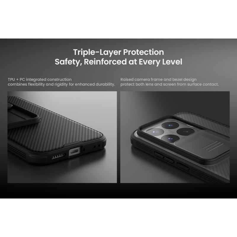 Nillkin CamShield PRO Zadní Kryt pro Xiaomi 17T Transparent Black