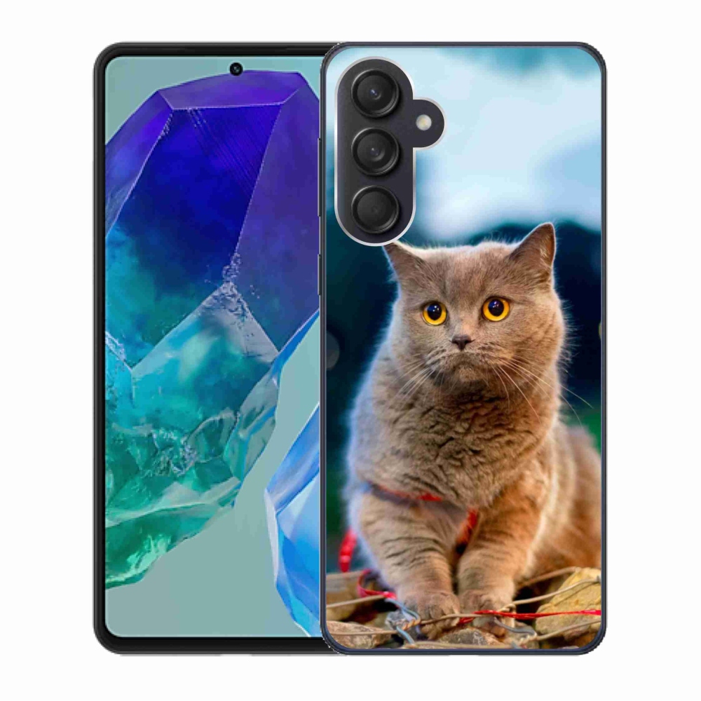 Gelový kryt mmCase na Samsung Galaxy M55 5G - britská modrá 2