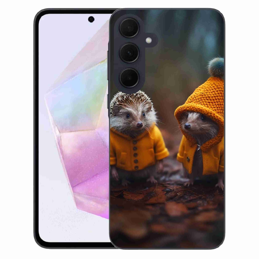 Gelový kryt mmCase na Samsung Galaxy A35 5G - ježci