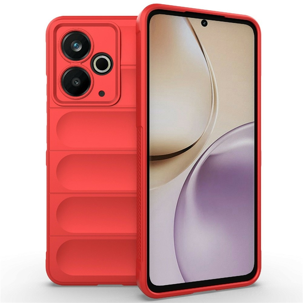 Rugg odolný gelový obal na Realme 14T 5G - červený